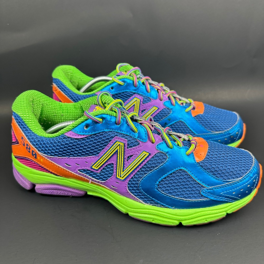 New Balance 580 v2 Running Shoes M580RR2 Mens 12 Neon Rainbow RARE No Insoles
